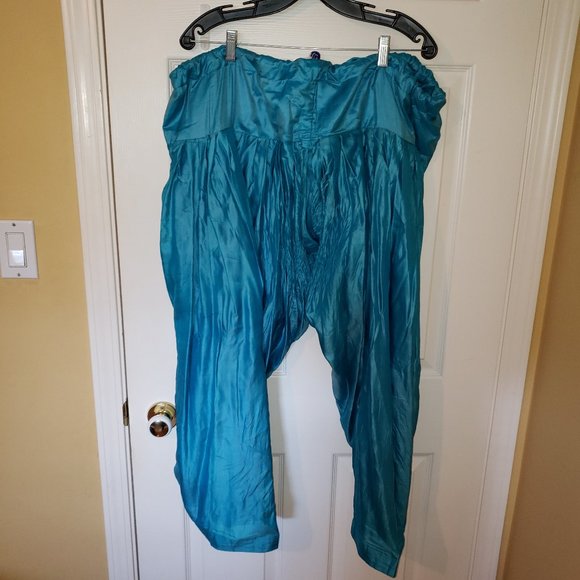 3 Piece Blue Indian Wedding Salwar Suit -Plus Size - Picture 6 of 8